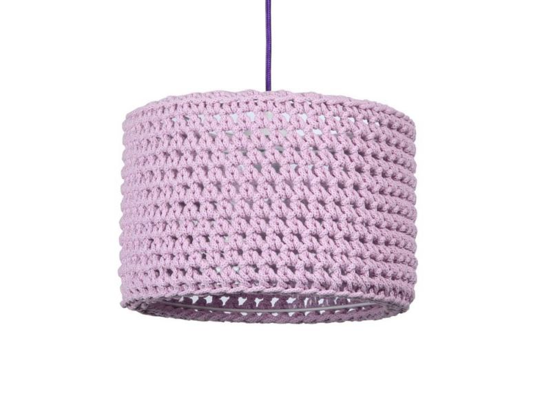Lampa Bps Koncept wisząca COTTON 30 fioletowa 1 szt