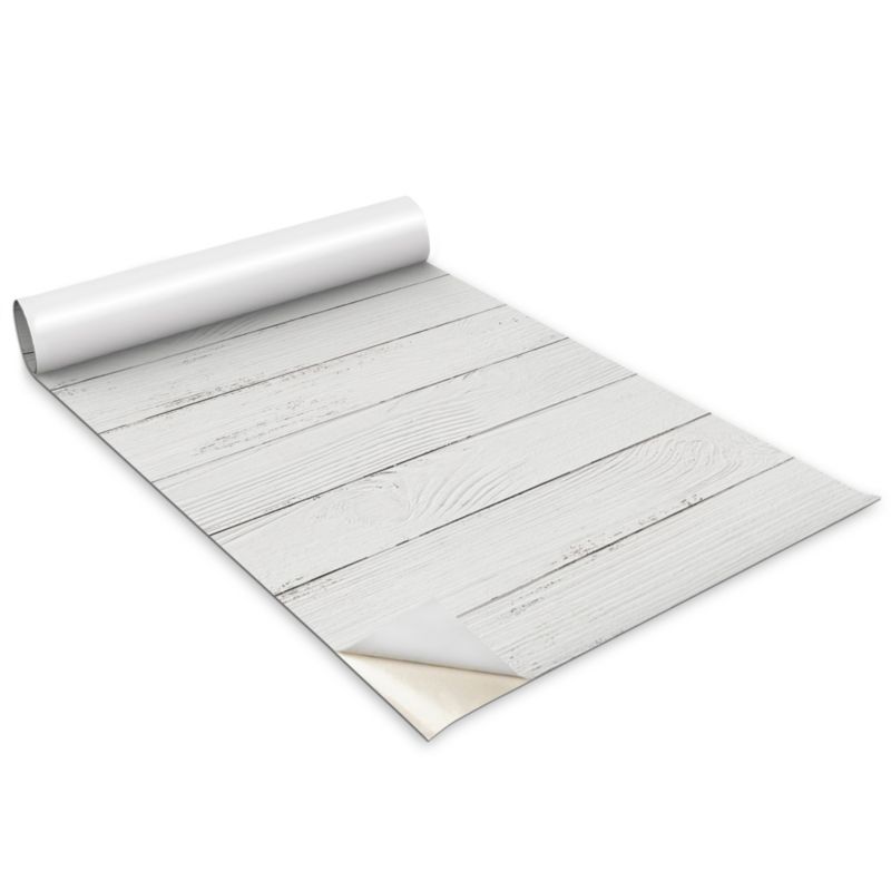 Folia Dekoracyjna Na Meble Wallfluent 100x50 cm Jasne Deski Odporna Folia Samoprzylepna Mat 1 rol.