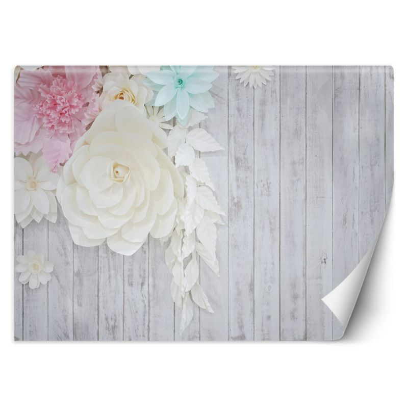 Fototapeta Feeby Drewno i kwiaty 350x245 1 szt