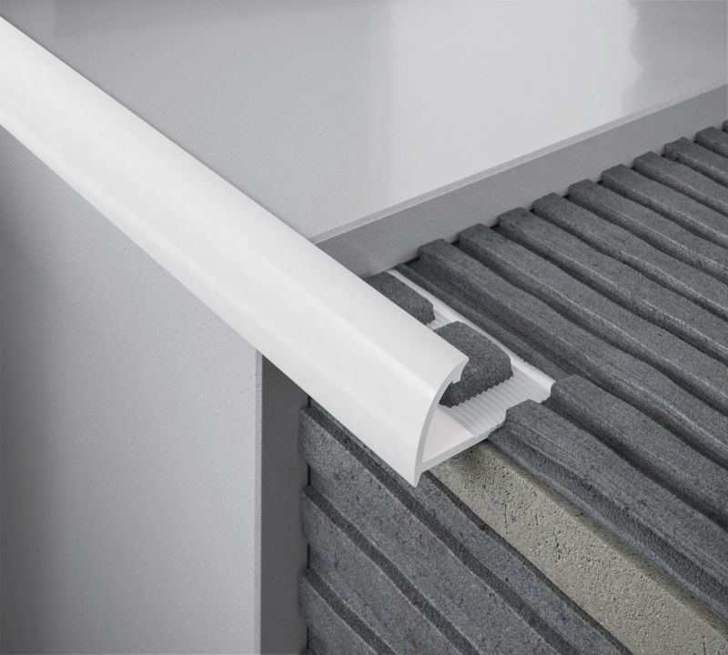 Profil PCV narożny Diall 9 mm zewnętrzny biały 2,5 m