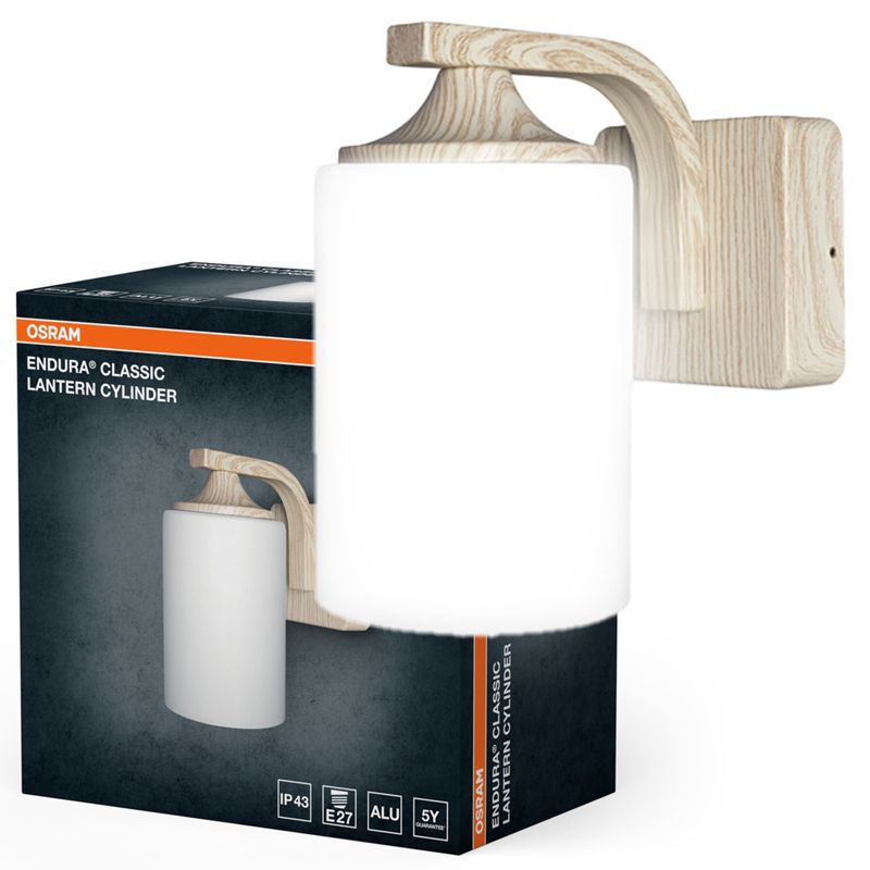 Kinkiet Ogrodowy Osram Lampa Elewacyjna Zewnętrzna E27 Brązowy IP43 1 szt.