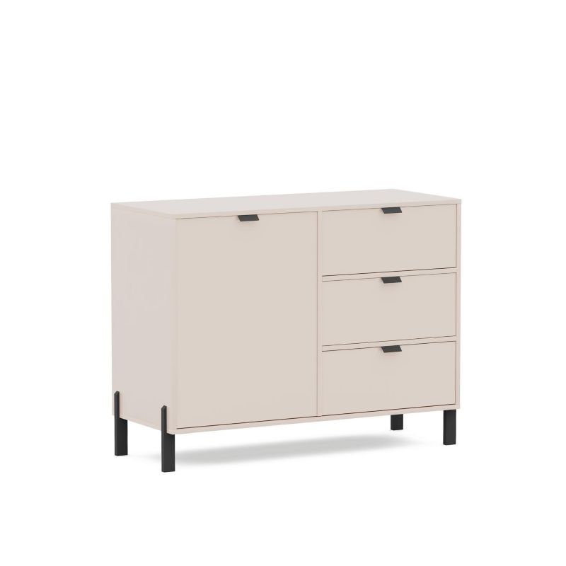 Komoda jednodrzwiowa Bettso Calma z szufladami beż piaskowy 1szt.