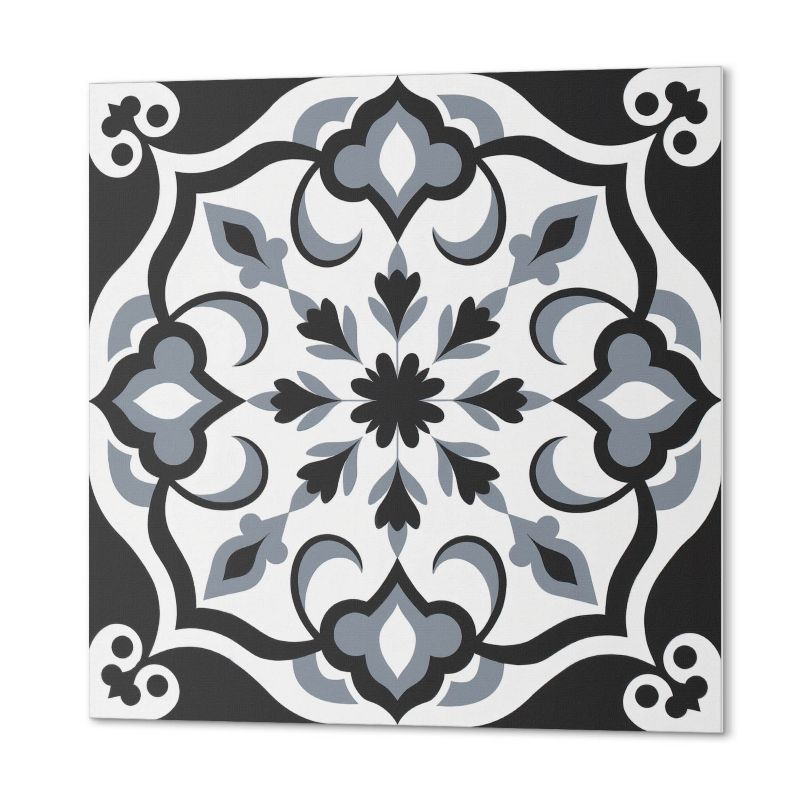 Komplet Kafelków Samoprzylepnych ArtPrintCave 30x30 cm Wzór kwiatowy z ornamentami 9 szt.