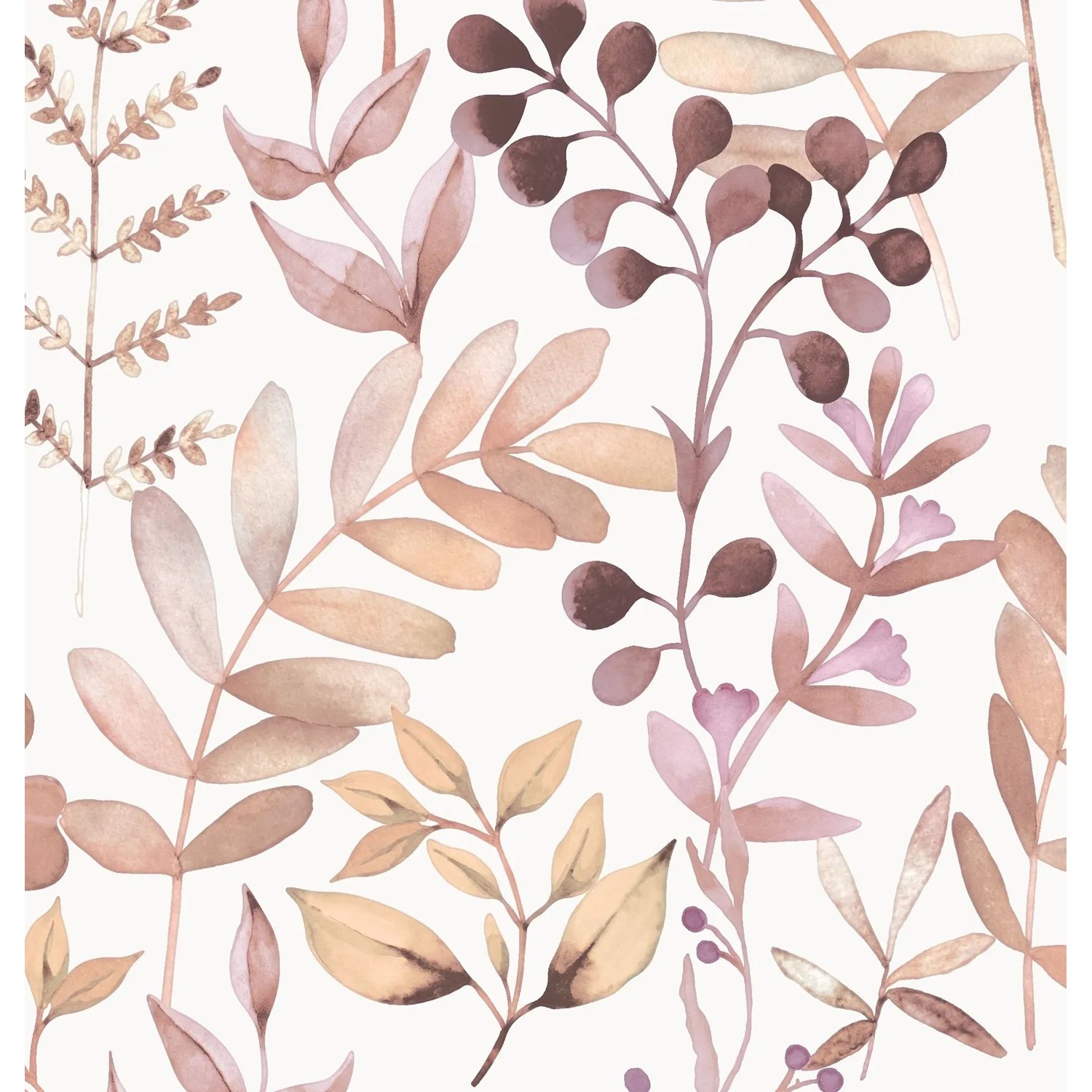 Tapeta winylowa na flizelinie Liście brązowe