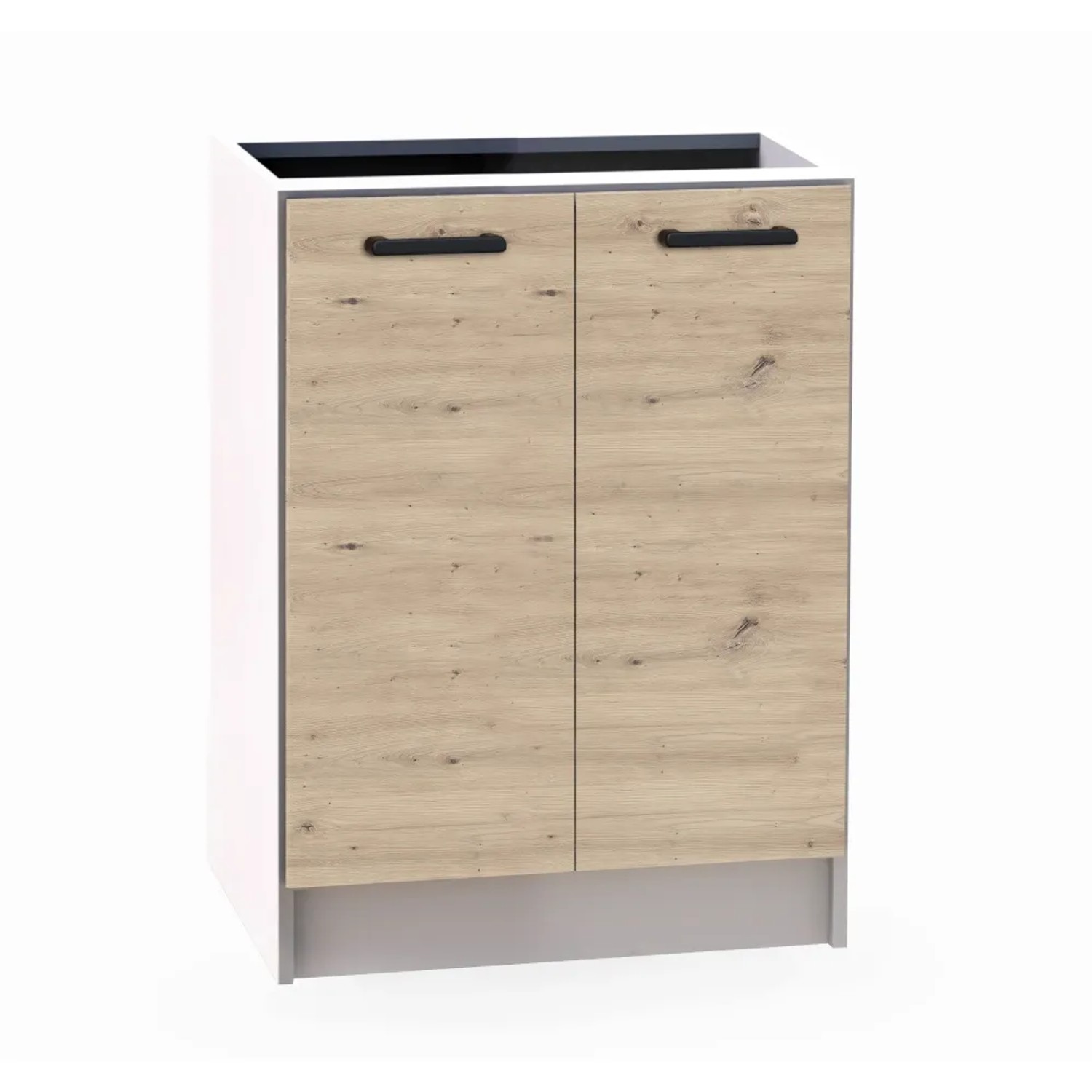 Black and White Style Szafka kuchenna dolna MEGAN Dąb Artisan 60 cm