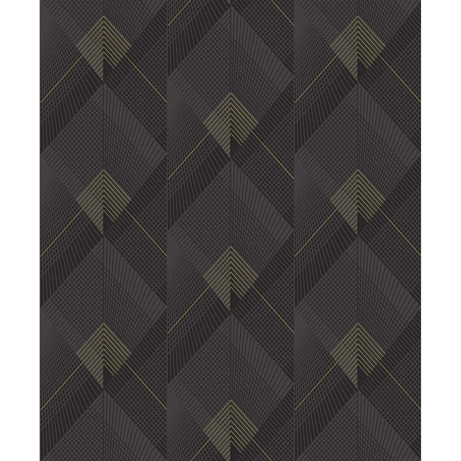 Tapeta winylowa na flizelinie CZARNA GEOMETRIA