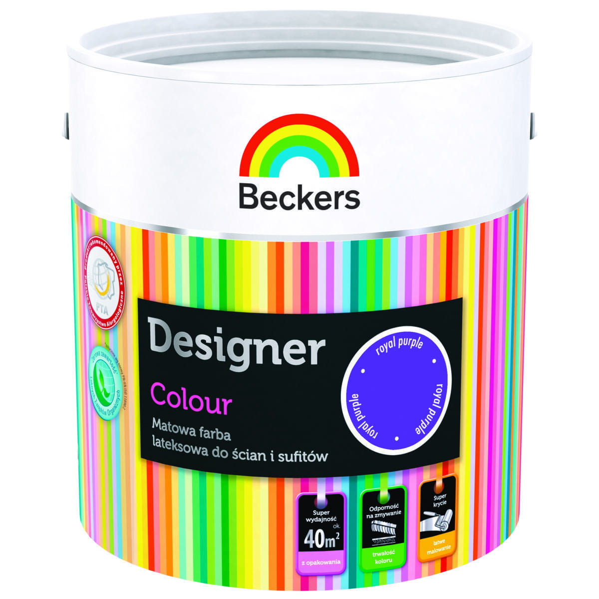 FARBA LATEKSOWA BECKERS DESIGNER ROYAL PURPLE 2,5 L