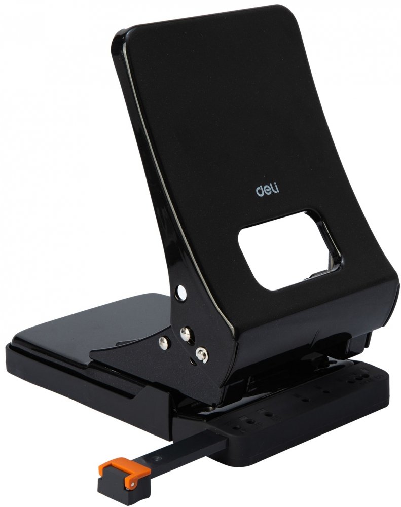 Dziurkacz Deli, do 45 kartek, czarny