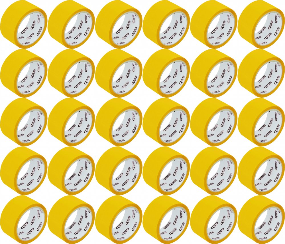 42x Taśma pakowa, Grand, 48mmx50m, żółty