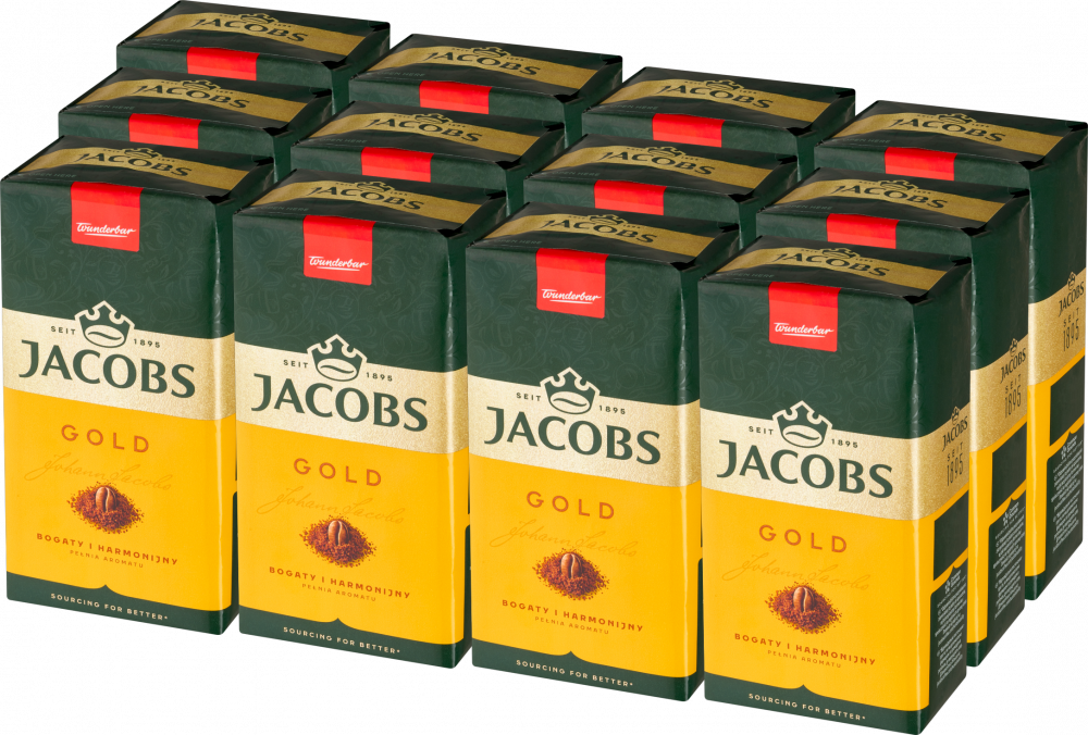 12x Kawa mielona Jacobs Gold, 500g