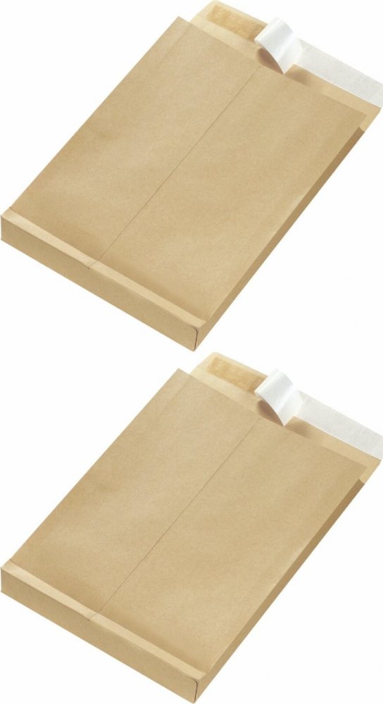 2x Koperta rozszerzana NC, C4, z paskiem HK, 250 sztuk, brązowy