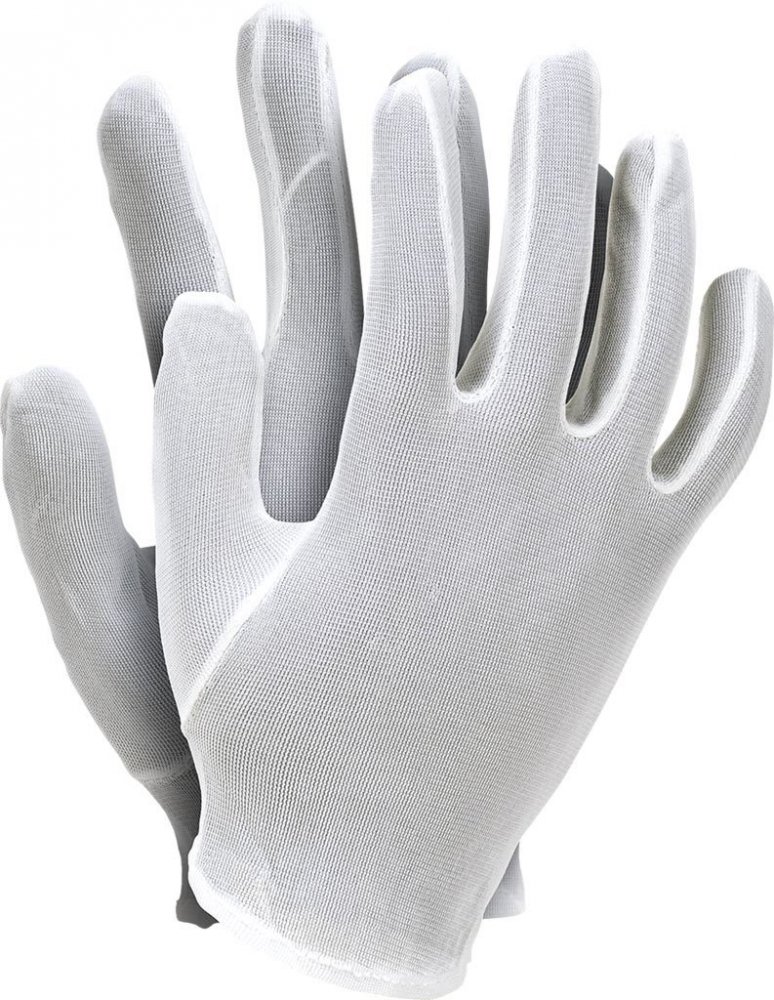 Rękawice tkaninowe Reis, RNYLON, nylon, rozmiar 7, biały