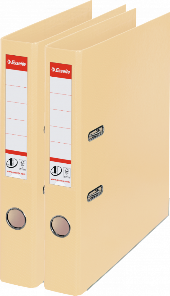 2x Segregator A4 Esselte No.1 Power, 50mm, do 350 kartek beżowy