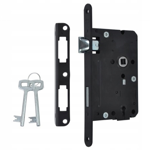 Zamek wpuszczany 72/60 wielozastawkowy dźwignia Lewy Częstochowa