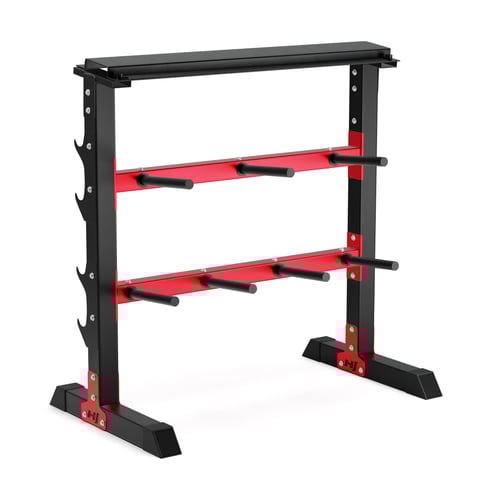 Rack de rangement pour haltères, disques et barres de musculation HS-1007A