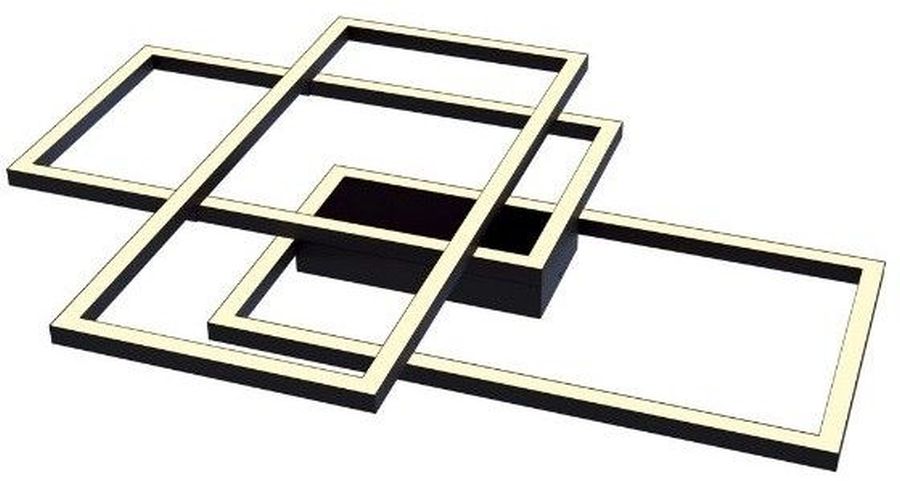 Maytoni Rida lampa podsufitowa 3x80W czarna MOD015CL-L80B