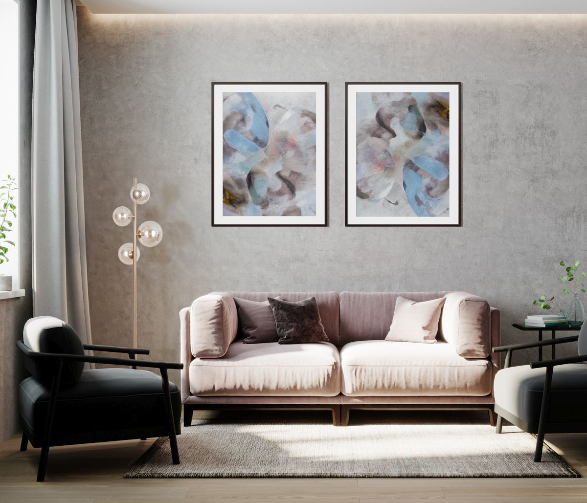 Italux Canello lampa stojąca 4x20 W złota FL-406007-4-HBR