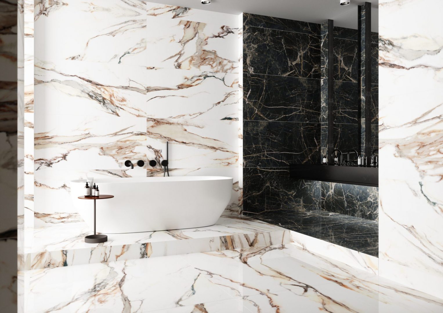 Cerrad Calacatta płytka ścienno-podłogowa 119,7x59,7 cm beżowa-biała