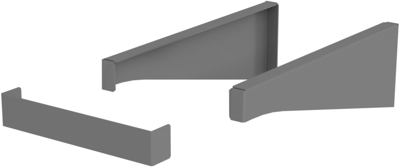 Oristo Uni wspornik blatu grafit mat OR00-A-WS-35-6