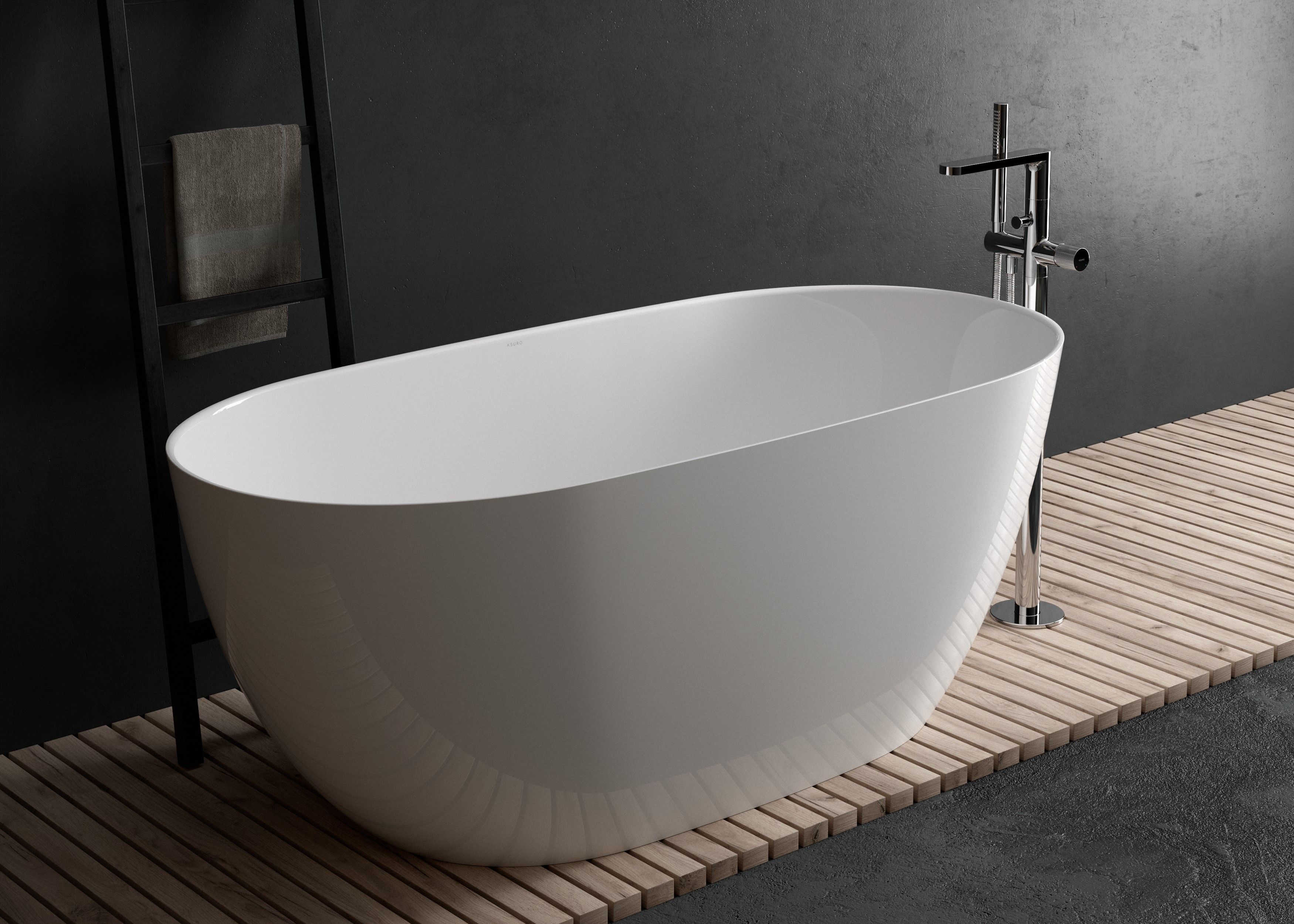 Ksuro 02 bateria wannowo-prysznicowa wolnostojąca chrom błyszczący 13005010 - Wysyłka w 24h