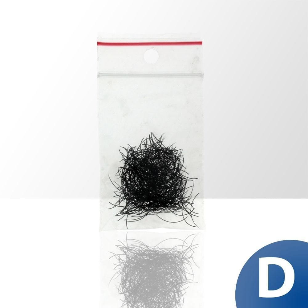 Rzęsy syntetyczne pojedyncze D-0,30-12 mm woreczek 1 g