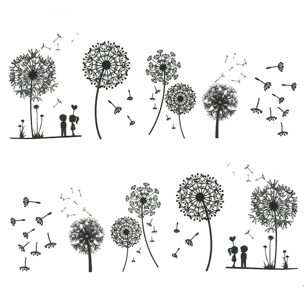 Naklejki wodne do paznokci rośliny YZW-B019