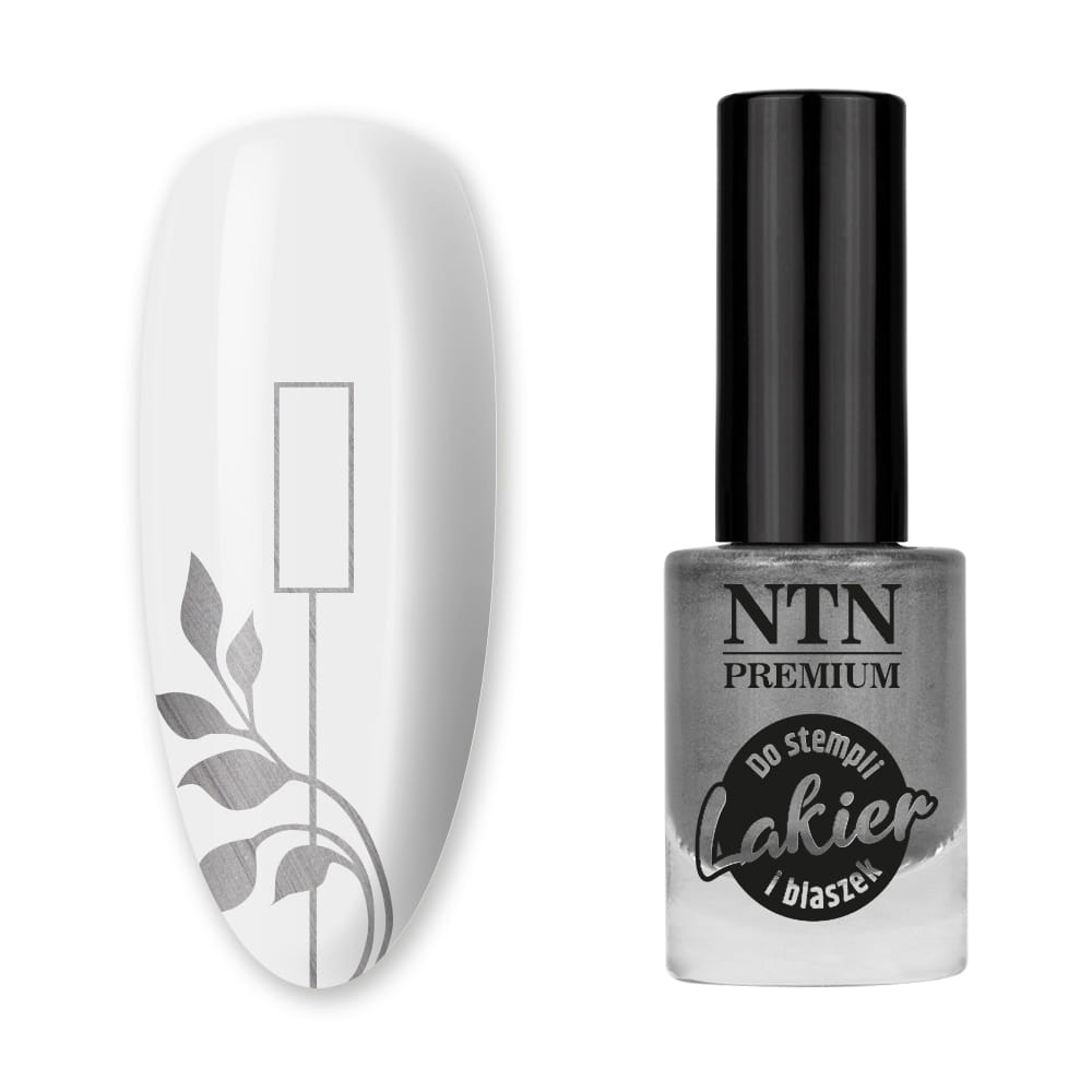 Lakier do stempli i blaszek NTN Premium srebrny 7 ml Nr 91