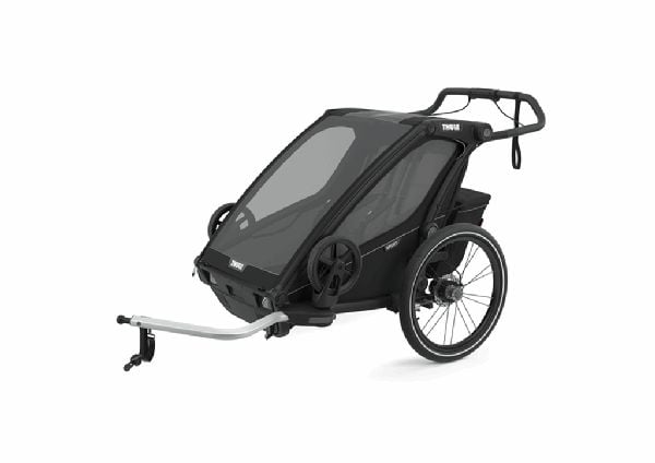 Thule Chariot Sport 2 - Przyczepka rowerowa dla jednego lub dwójki dzieci-Midnight Black