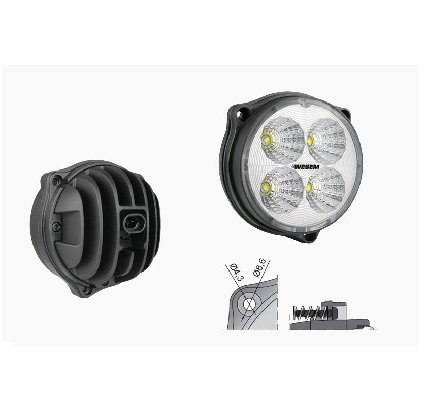 Lampa robocza LED 58° 1000lm SuperSeal 2P Cap CRC5C.51528 Wesem