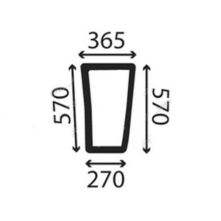 Szyba przednia dolna, lewa Fendt 816810040060