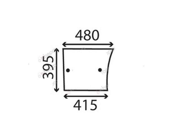 Szyba drzwi dolna prawa lewa John Deere 1040 1850 L57905