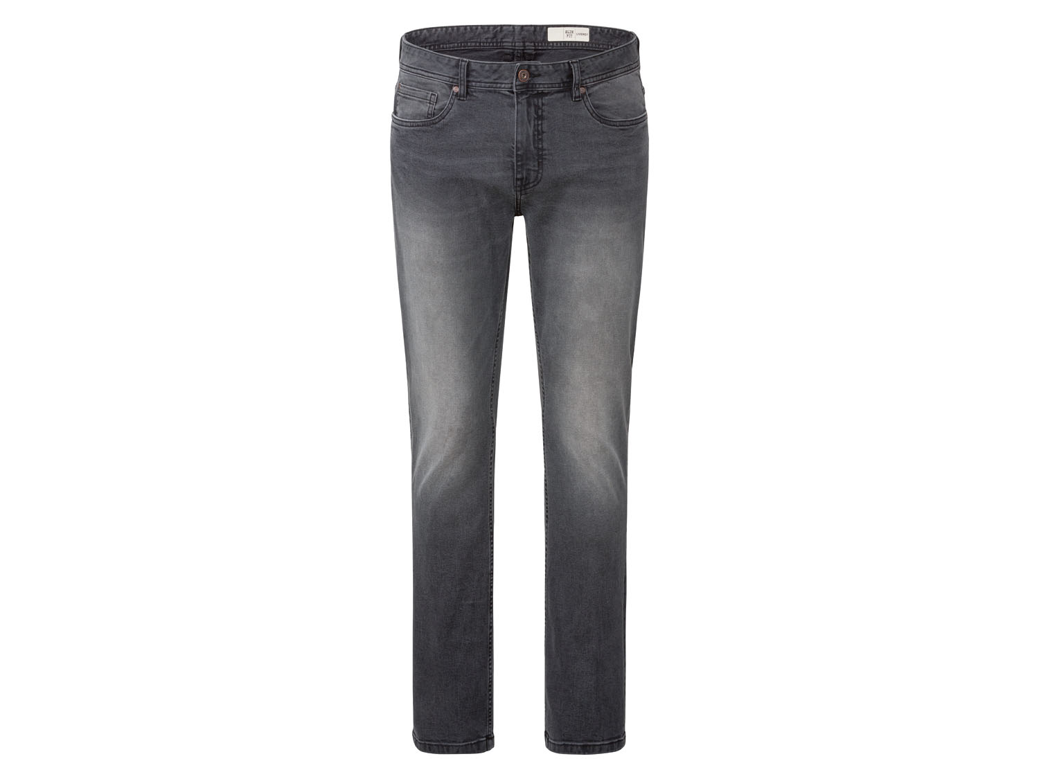 Livergy Jeansy męskie slim fit 58 42/32, Czarny