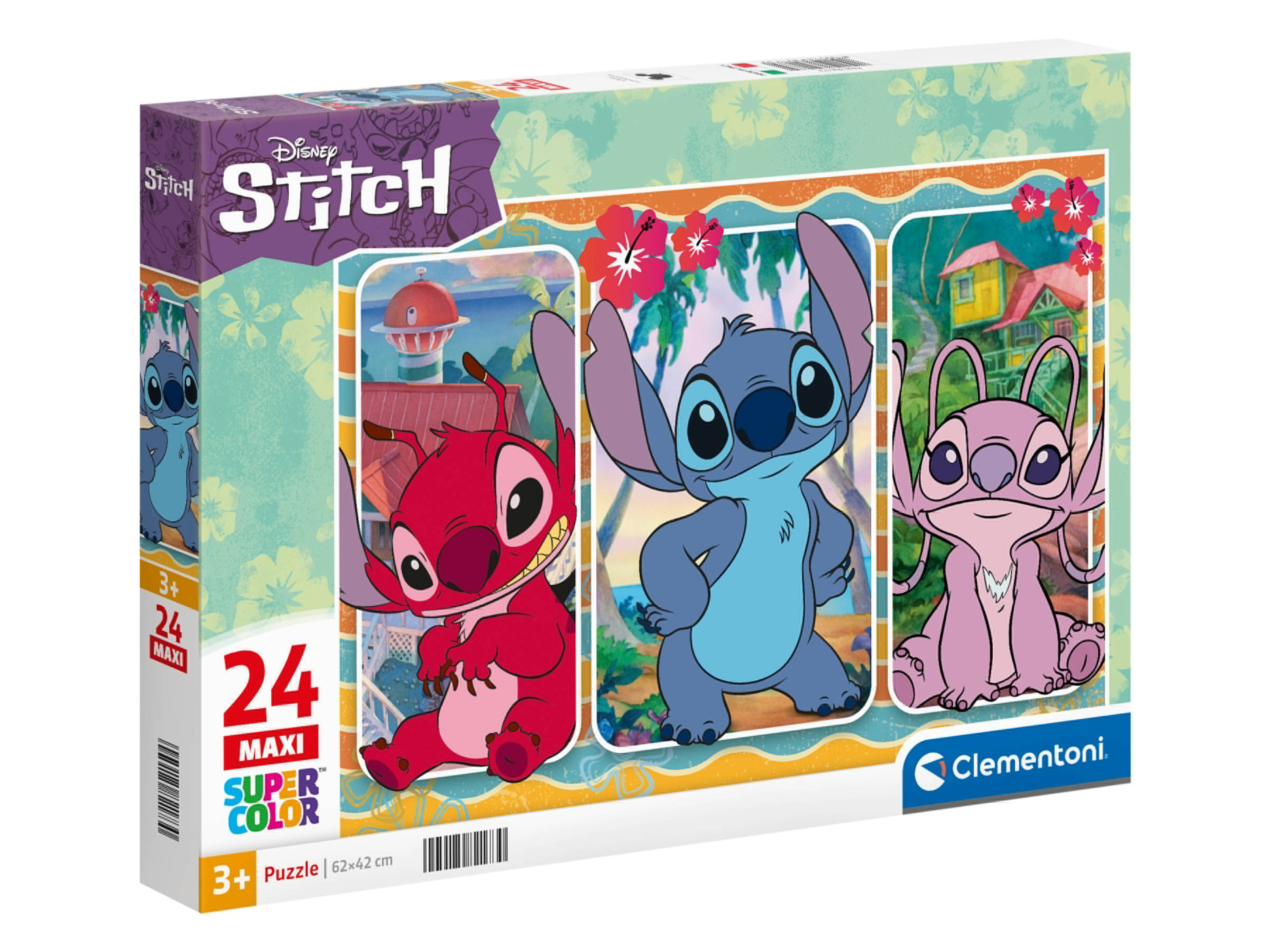 Clementoni Puzzle dla dzieci Stitch maxi puzzle 24 elementy