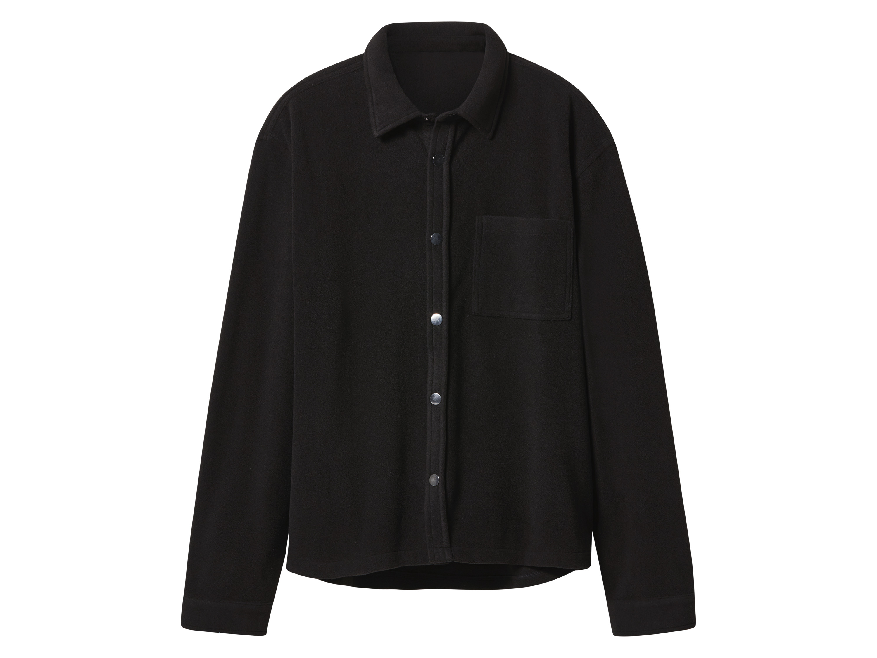 esmara Men Koszula męska z polaru Czarny, XL 56/58