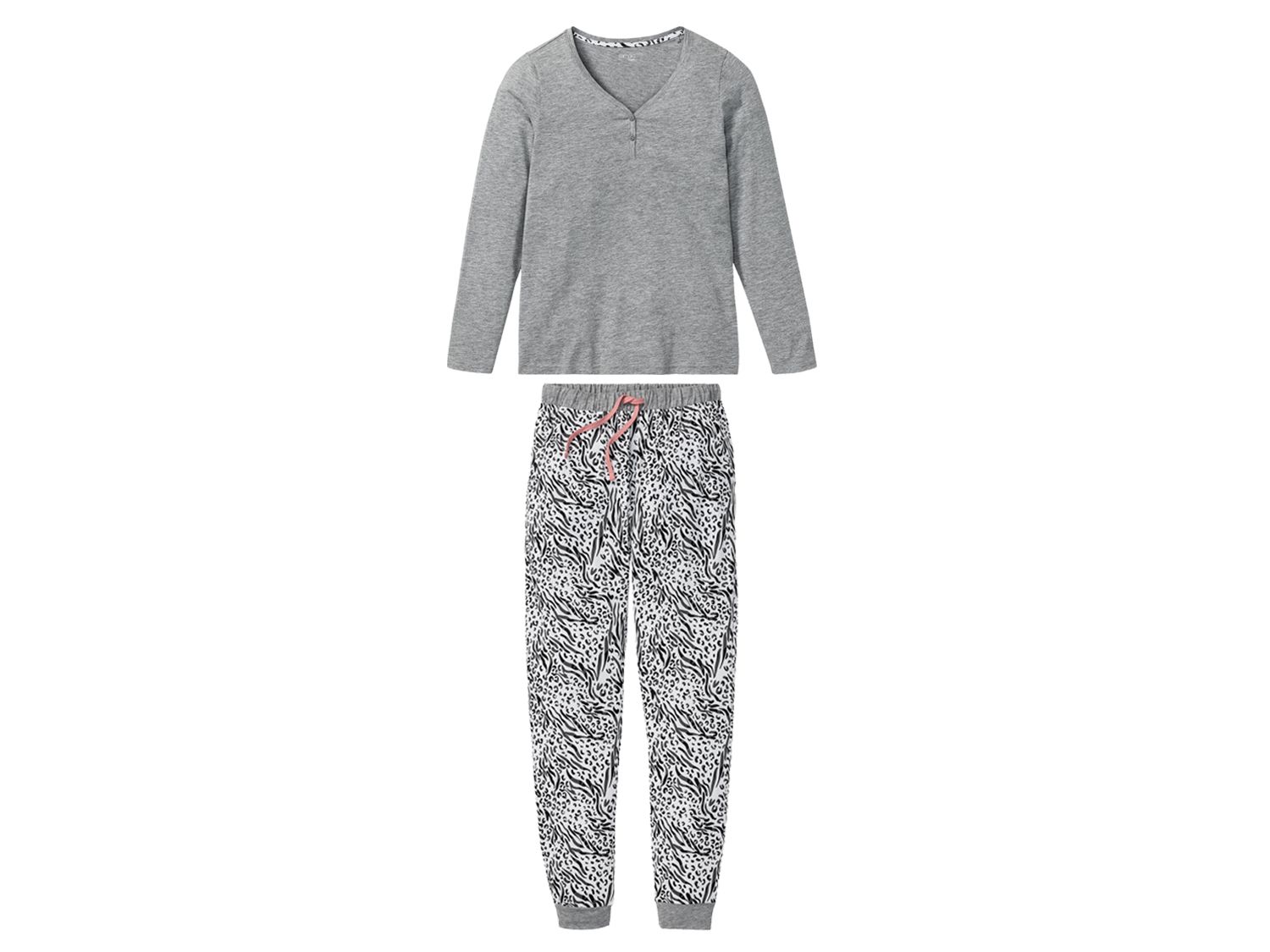 Esmara Lingerie Piżama damska Szary, XS 32-34