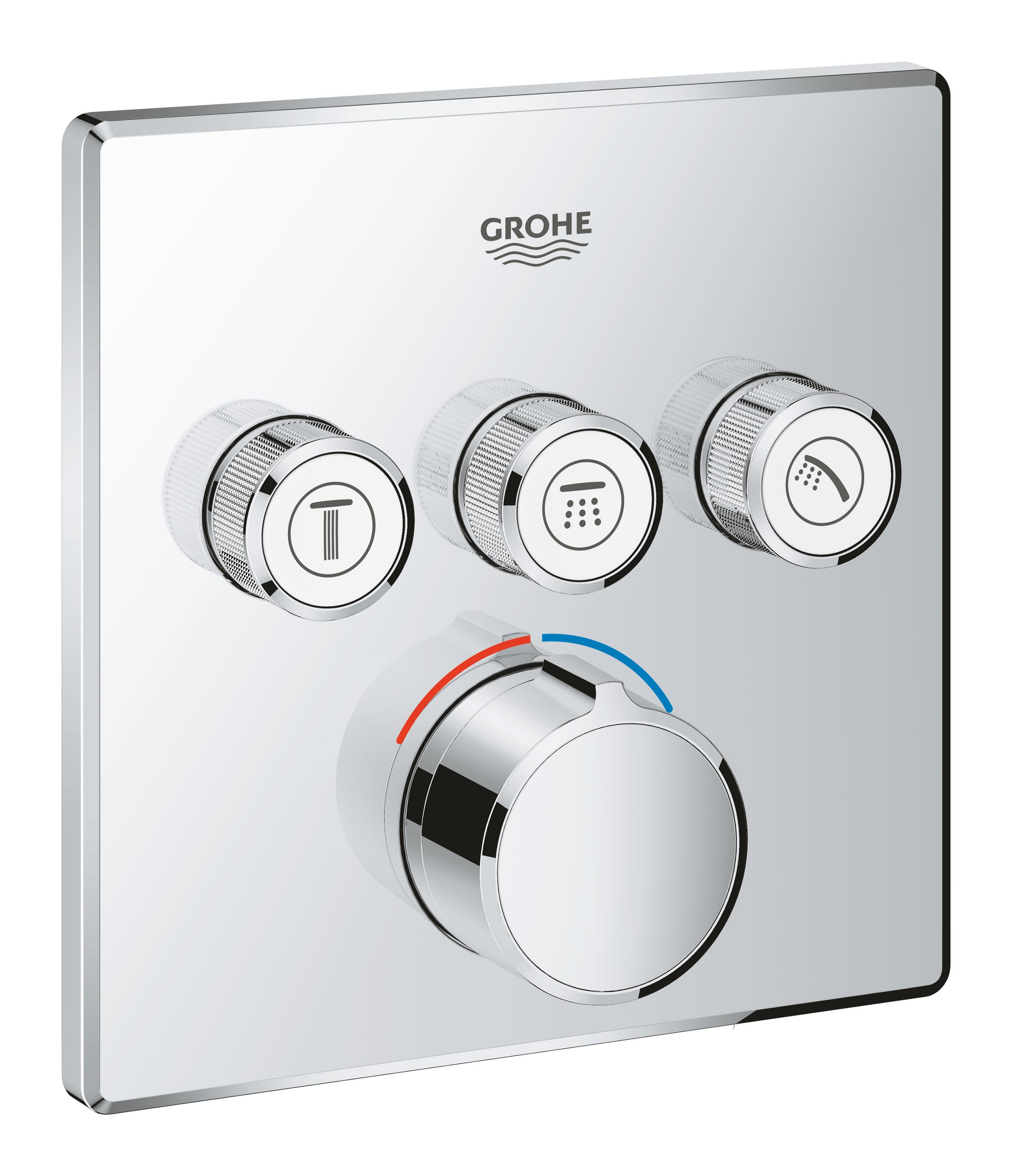 Darmowa Dostawa - Bateria wannowo-prysznicowa podtynkowa starlight chrome Grohe SmartControl 29149000