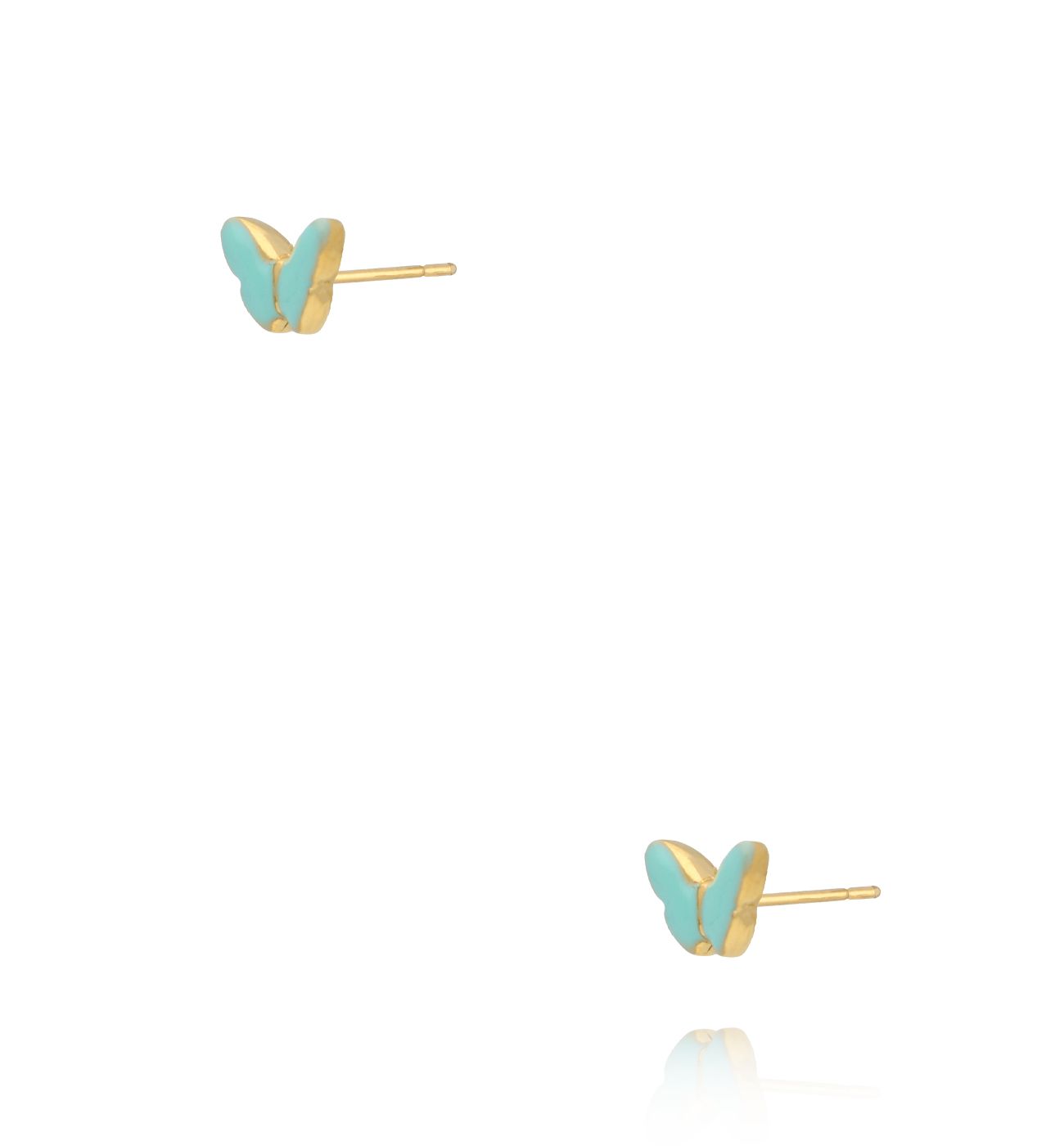 Kolczyki motylki miętowe KSY0491