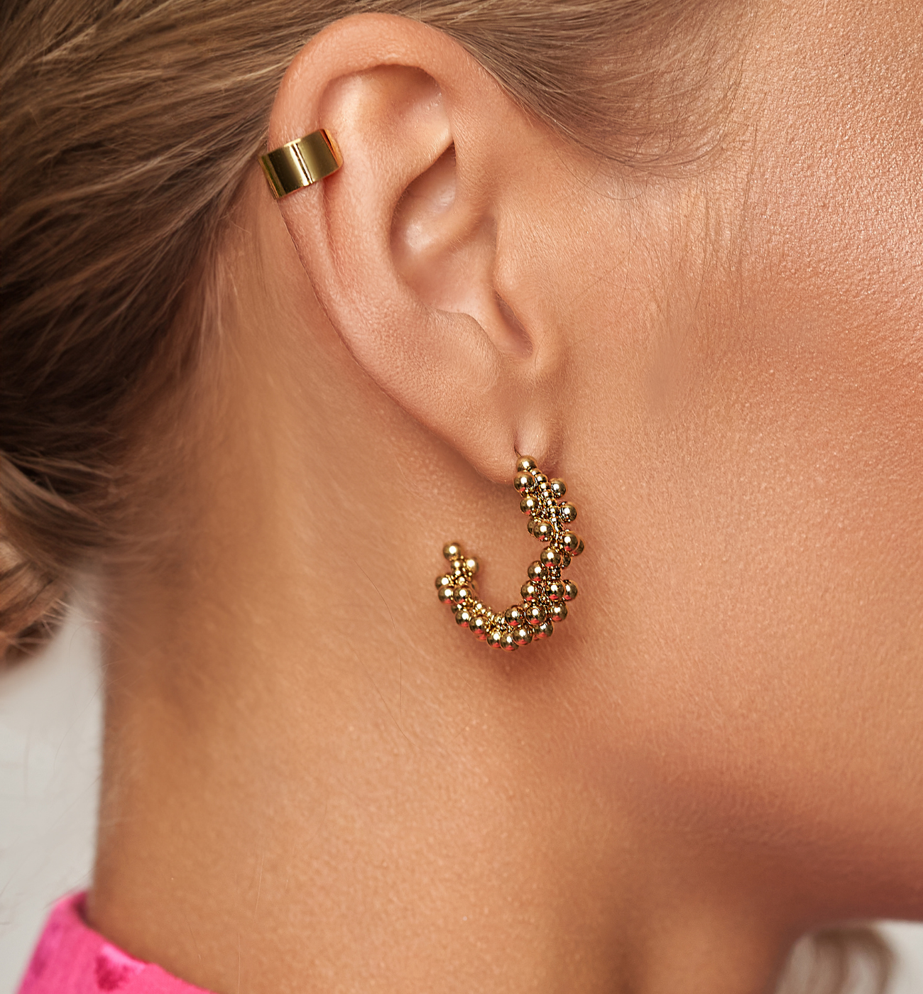 Kolczyki złote z kuleczkami Mini Balls KSA1460