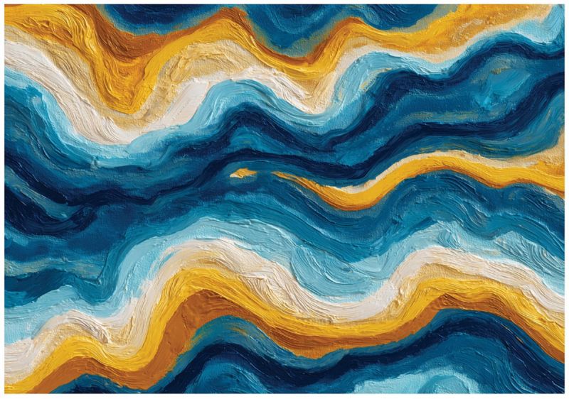 Fototapeta WALLARENA Do Sypialni Salonu Na Flizelinie Abstrakcja Nowoczesny Marmur Niebieski 416x254 cm 16366VEXXXL 1 szt.