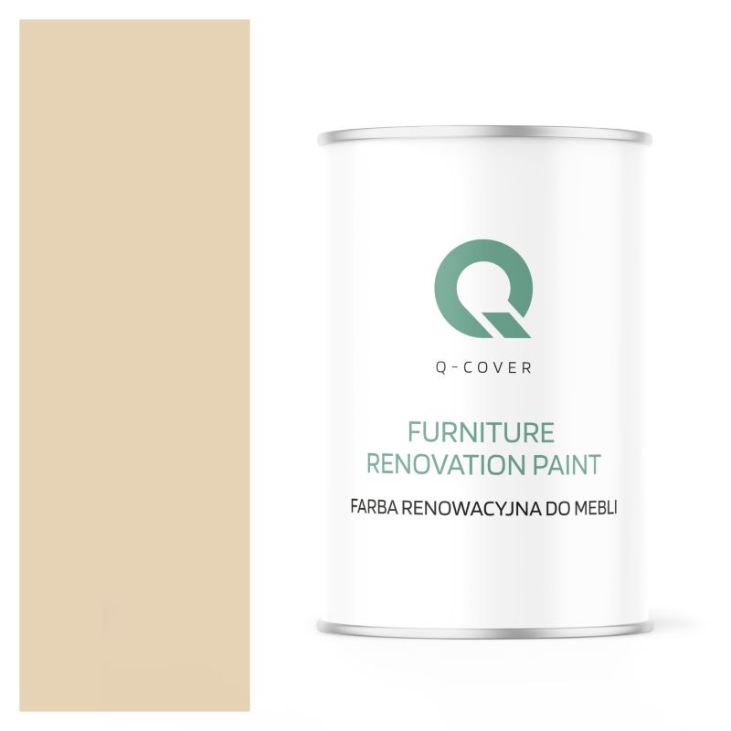 Farba Renowacyjna do Mebli Q-Cover Kremowo beżowy RAL1015 Półmat 1L