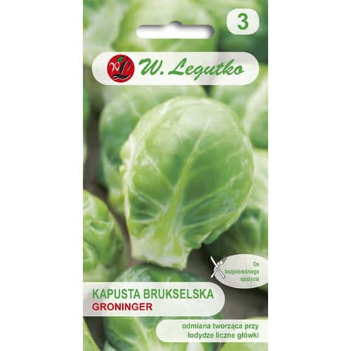 1 szt, Kapusta brukselska Groninger - Nasiona: Ilość w opakowaniu: 1 g