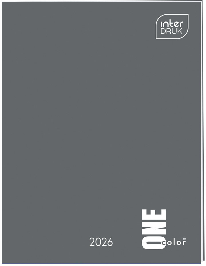 Kalendarz kieszonkowy 2026, Interduk One Color, 8x10.5cm, tygodniowy, mix wzorów