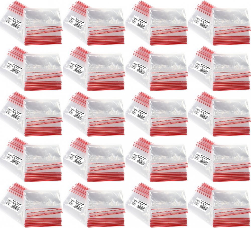 20x Woreczki strunowe Emerson, 100x100mm, 100 sztuk, bezbarwny