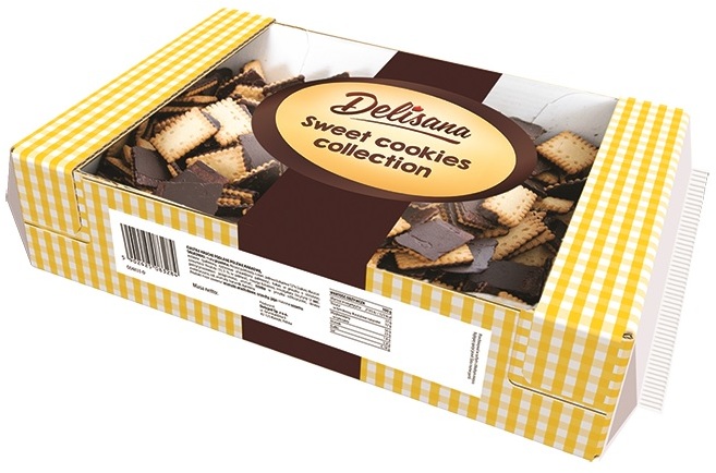 Herbatniki Delisana Delicpolki, podlane polewą kakaową, 800g