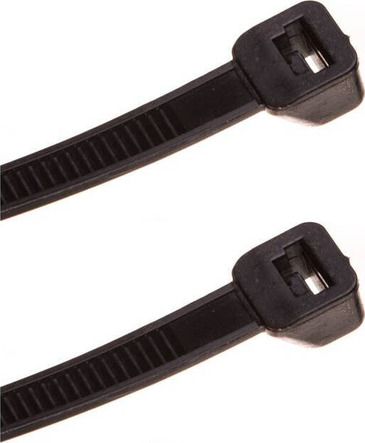 2x Opaska zaciskowa Ergom TKUV 40/8, odporna na UV, 100 sztuk, czarny