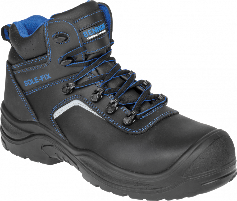 Buty robocze Bennon BNN Raptor S3 NM High, rozmiar 45, czarno-niebieski