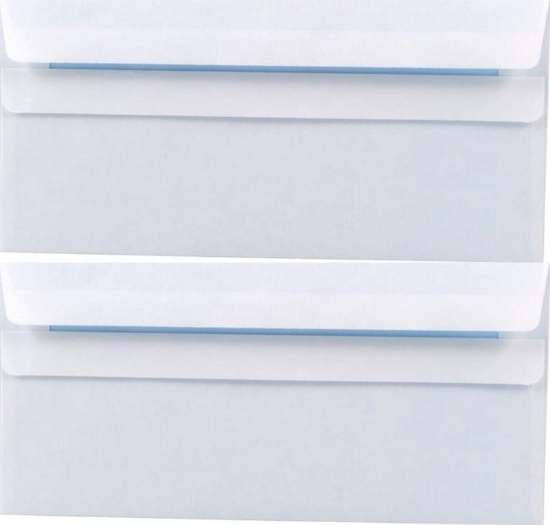 2x Koperta standardowa NC, DL, z paskiem HK, 80g, 1000 sztuk, biały