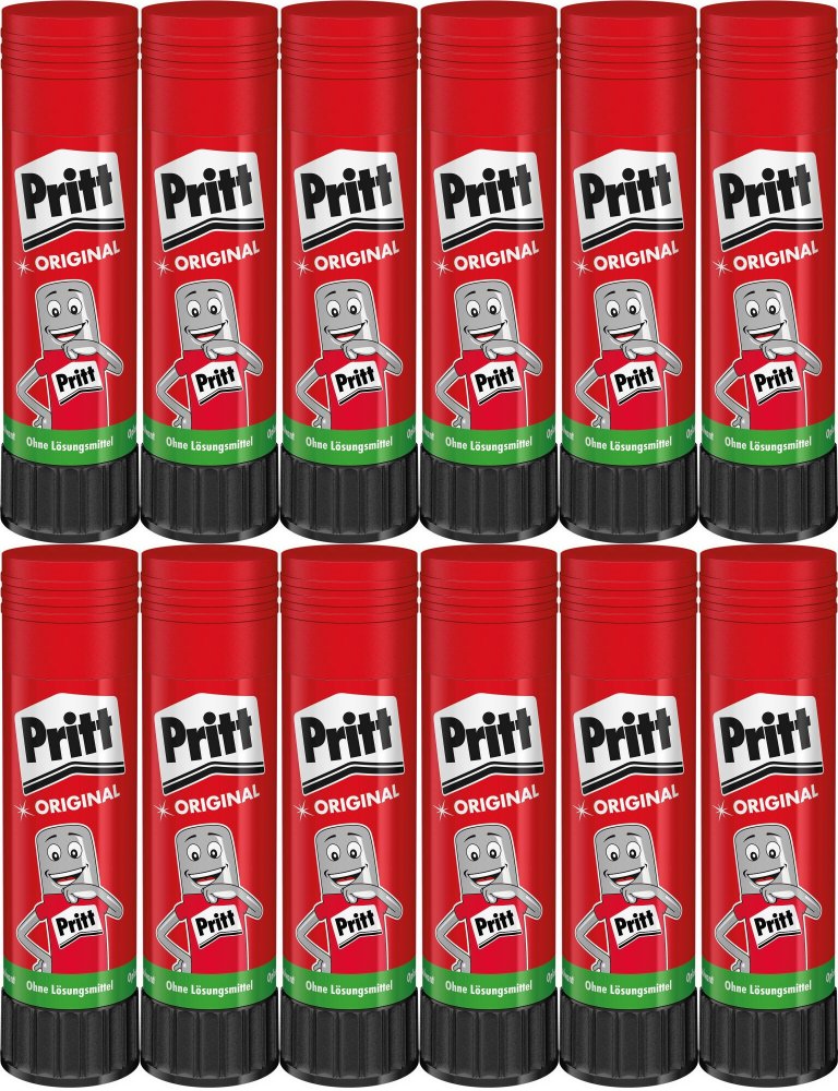 12x Klej biurowy Pritt, w sztyfcie, 40g