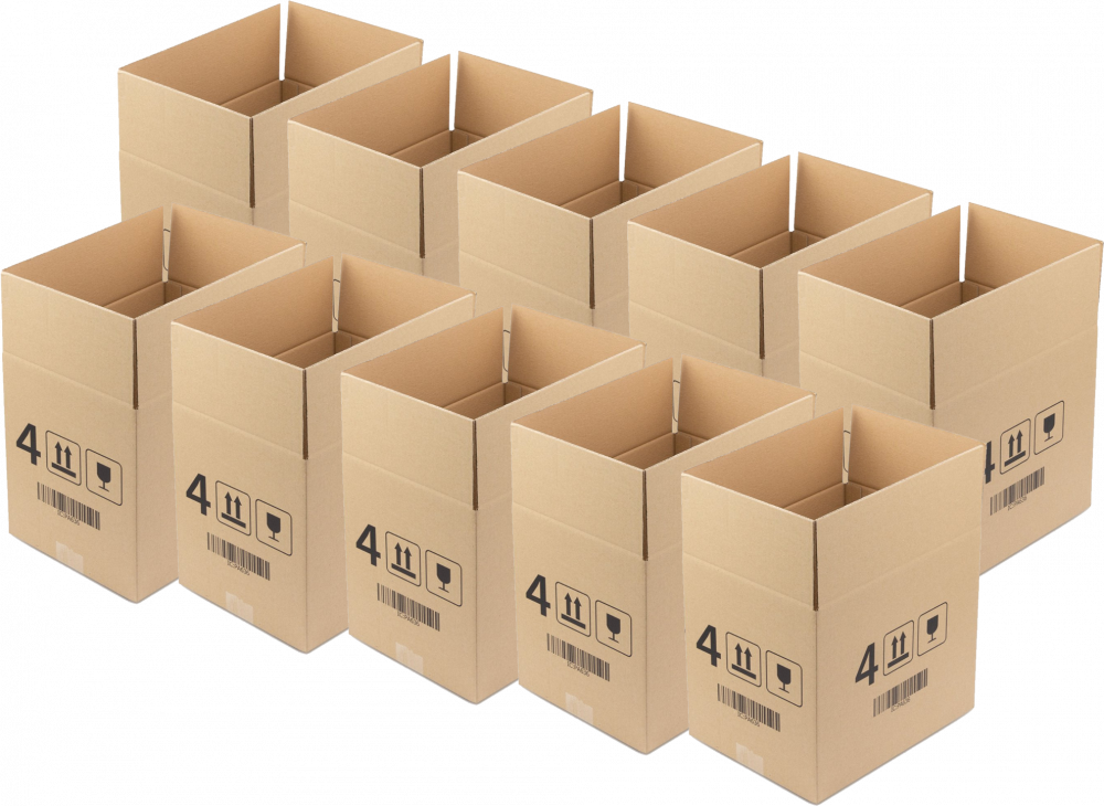 10x Karton klapowy Ofix Economy, 310x225x270 mm, brązowy