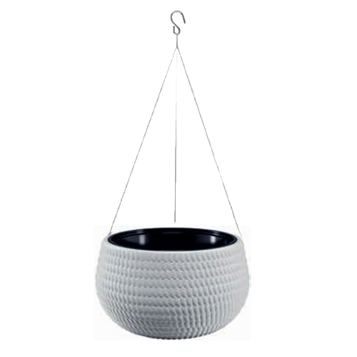 1 buc, Set de mască și ghiveci suspendat Lina Ball, alb, 32 cm - : Mod de ambalare: 1 buc